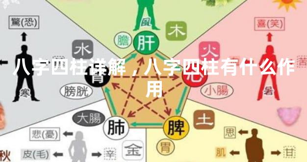 八字四柱详解,八字四柱有什么作用